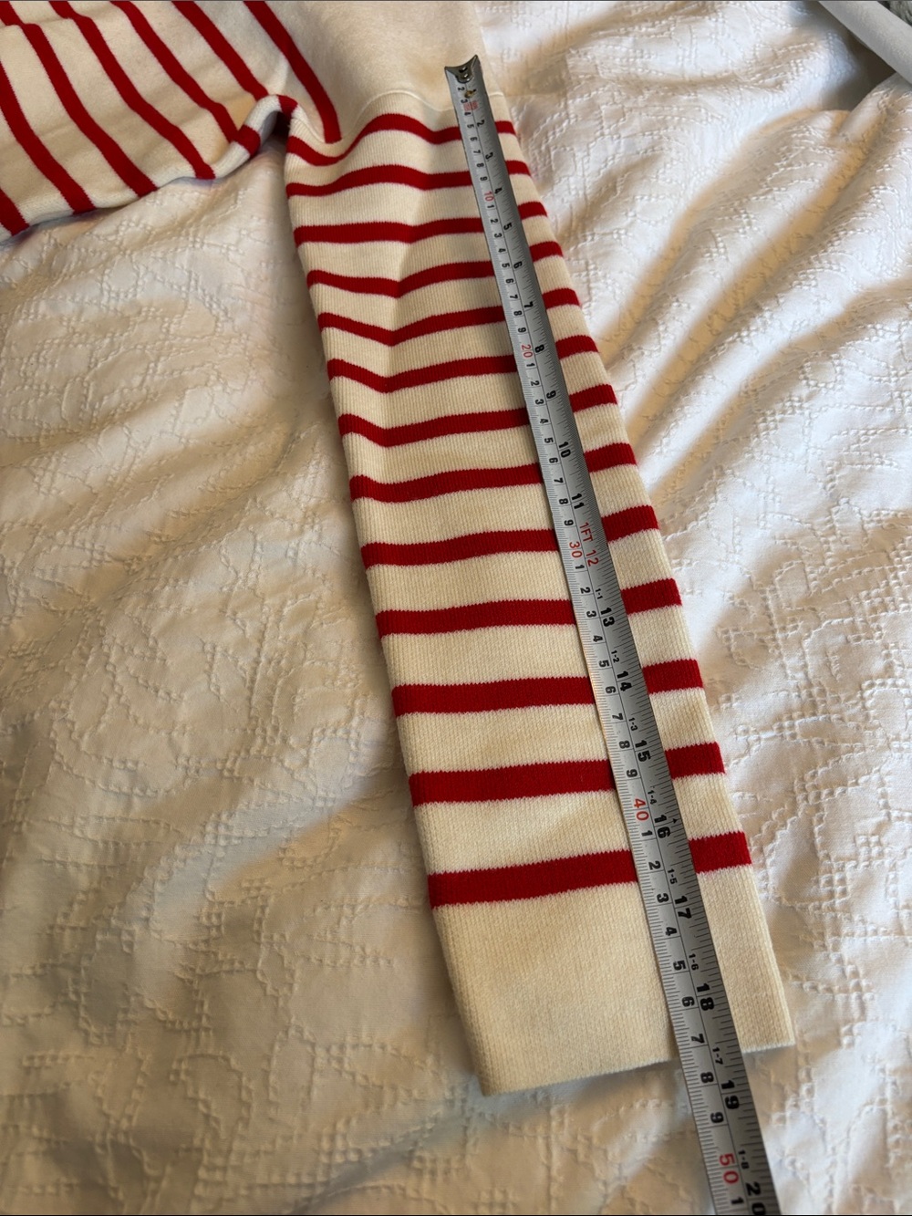 MAJE Montauban jumper turtleneck sailor sweater striped wool blend Size 1 Small - Picture 15 of 15